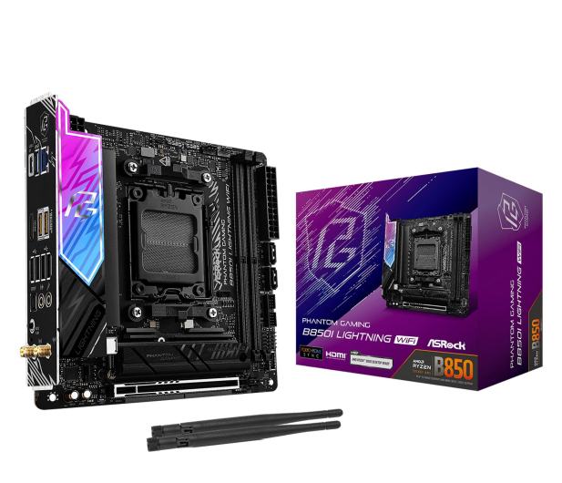 ASROCK Płyta główna B850I LIGHTNING WIFI AM5 2DDR5 ITX - 1511789 - zdjęcie